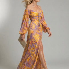 Kristine Elegant Dress With V-Neck