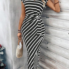 Matilda dress striped colourway