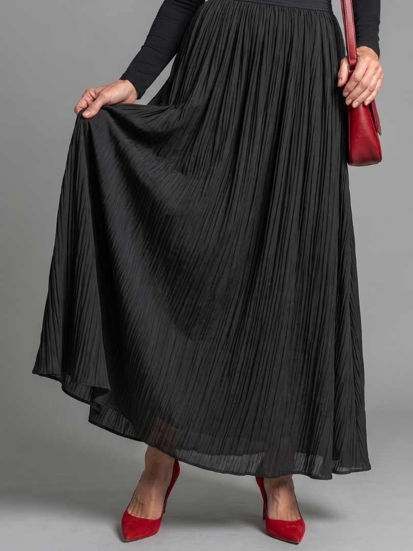 Lana Long Sleeve Turtleneck Defined Waist Midi Dress