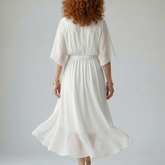 Elric Light Drape Midi Dress