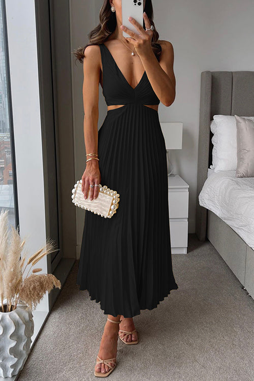 Lily Radiant Twist Dress, Sleeveless Twist-Front Maxi Dress