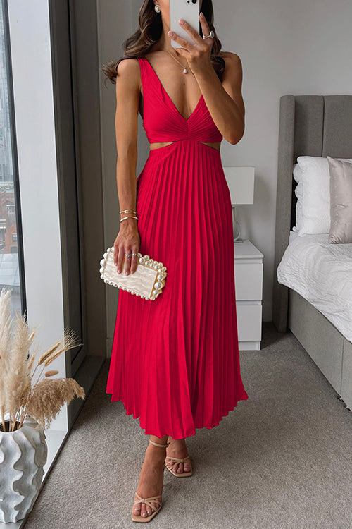 Lily Radiant Twist Dress, Sleeveless Twist-Front Maxi Dress