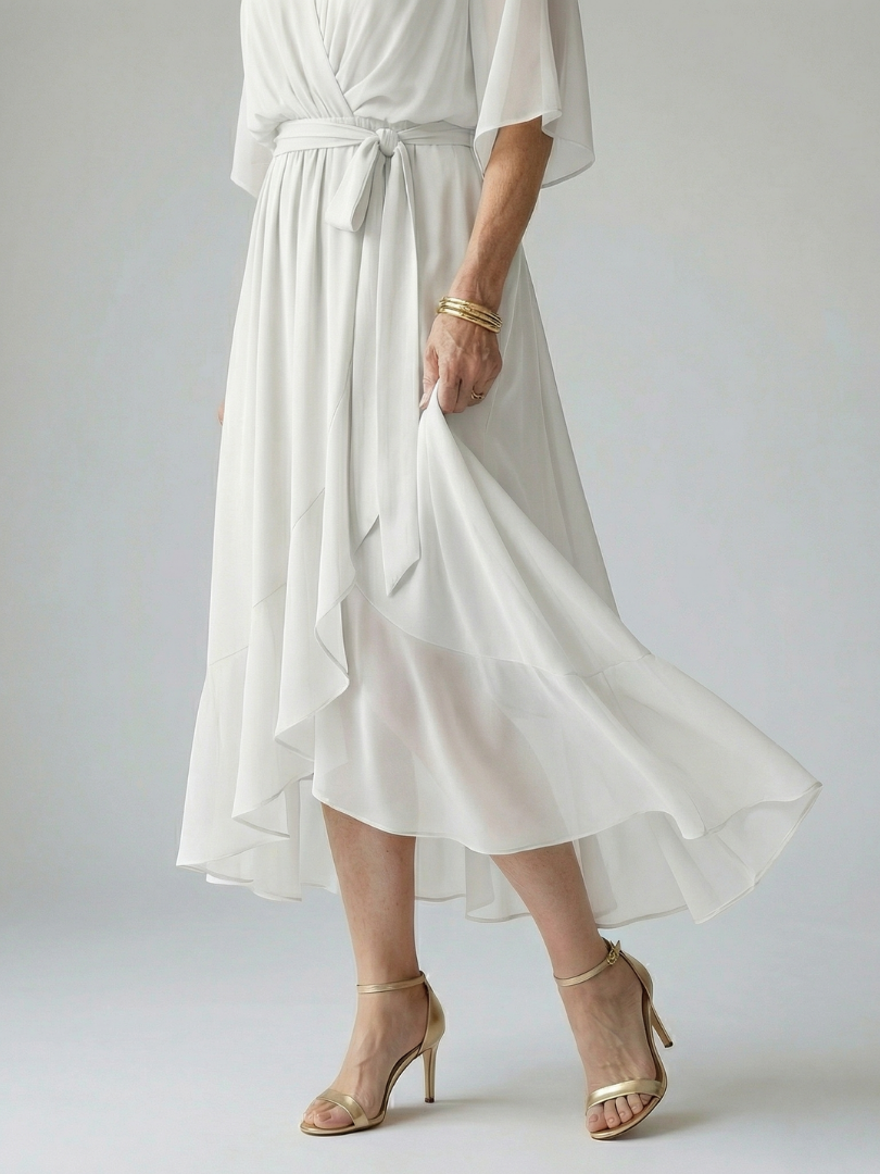 Elric Light Drape Midi Dress