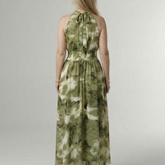 Sylin Gathered Halter Midi Dress