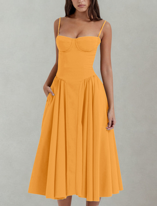 Midi dress shown from the side
