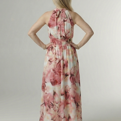 Sylin Gathered Halter Midi Dress