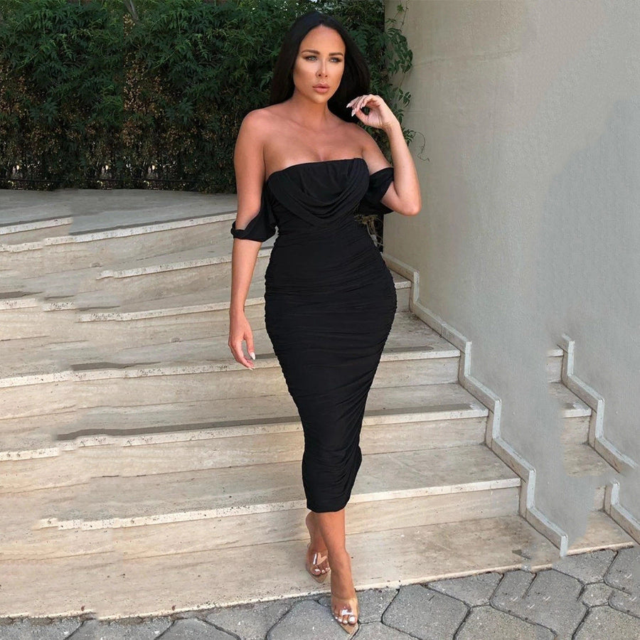 Kliti dress ruched detail and fit