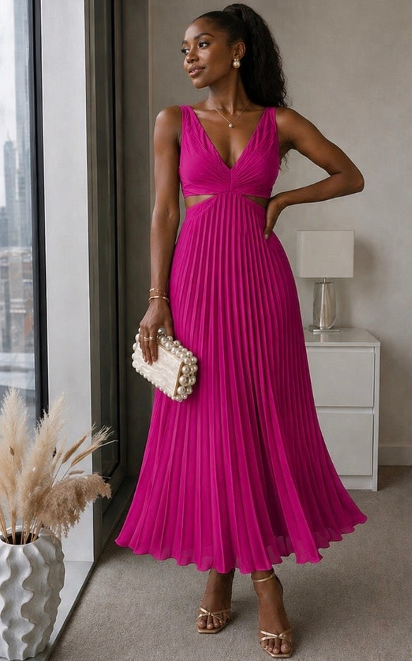 Lily Radiant Twist Dress, Sleeveless Twist-Front Maxi Dress