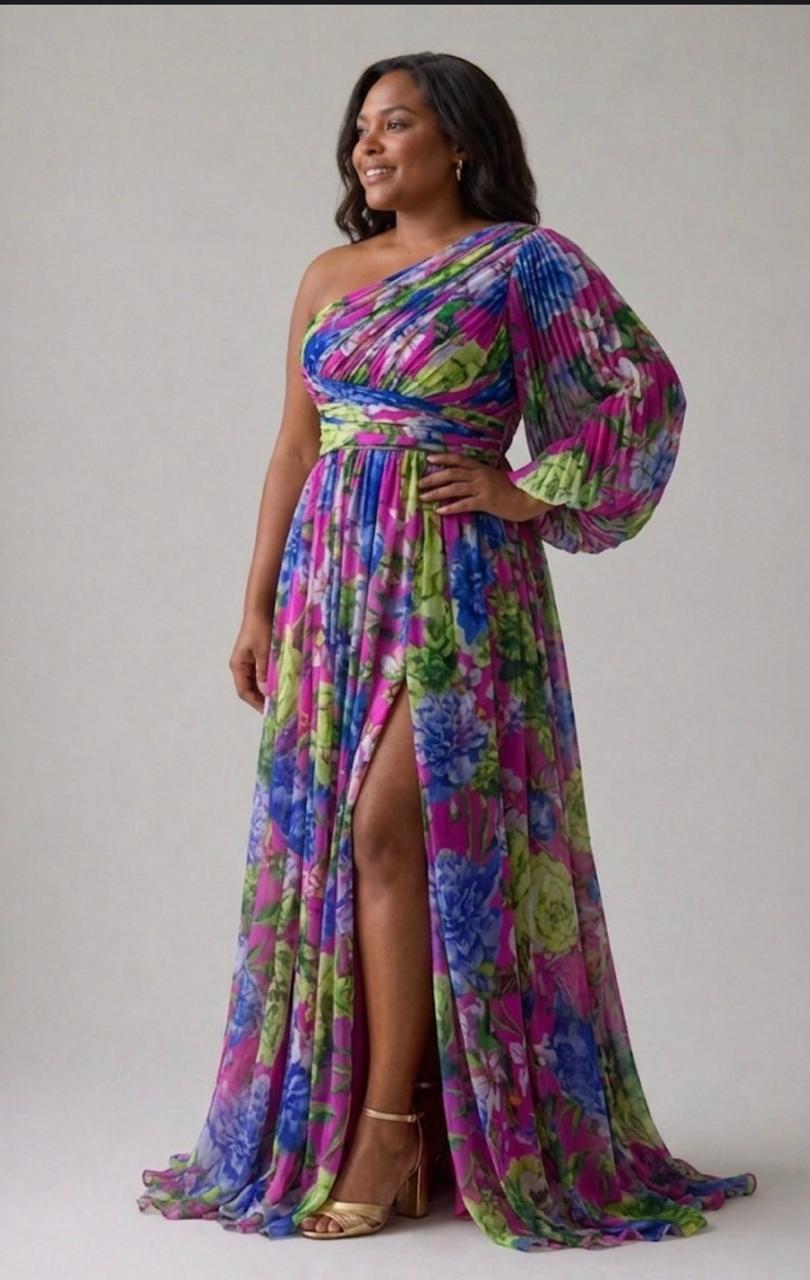 Mabel Blossom Drama Dress | Long Sleeve Maxi Dress
