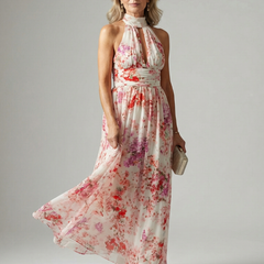 Elyon Easy Flow Maxi Dress with Halter Neckline