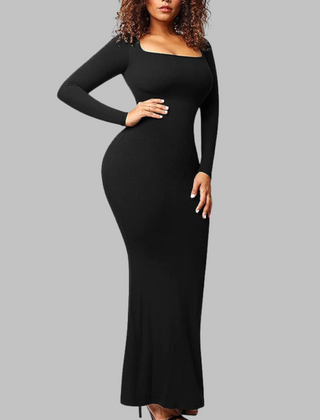 Pito midi dress in black