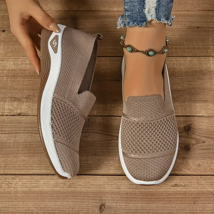 Azalea slip-on sneakers in khaki