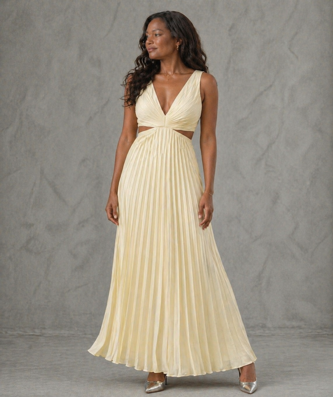Lily Radiant Twist Dress, Sleeveless Twist-Front Maxi Dress