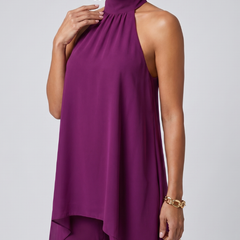 Zareen Asymmetric Tunic Top Wide Leg Pants Set