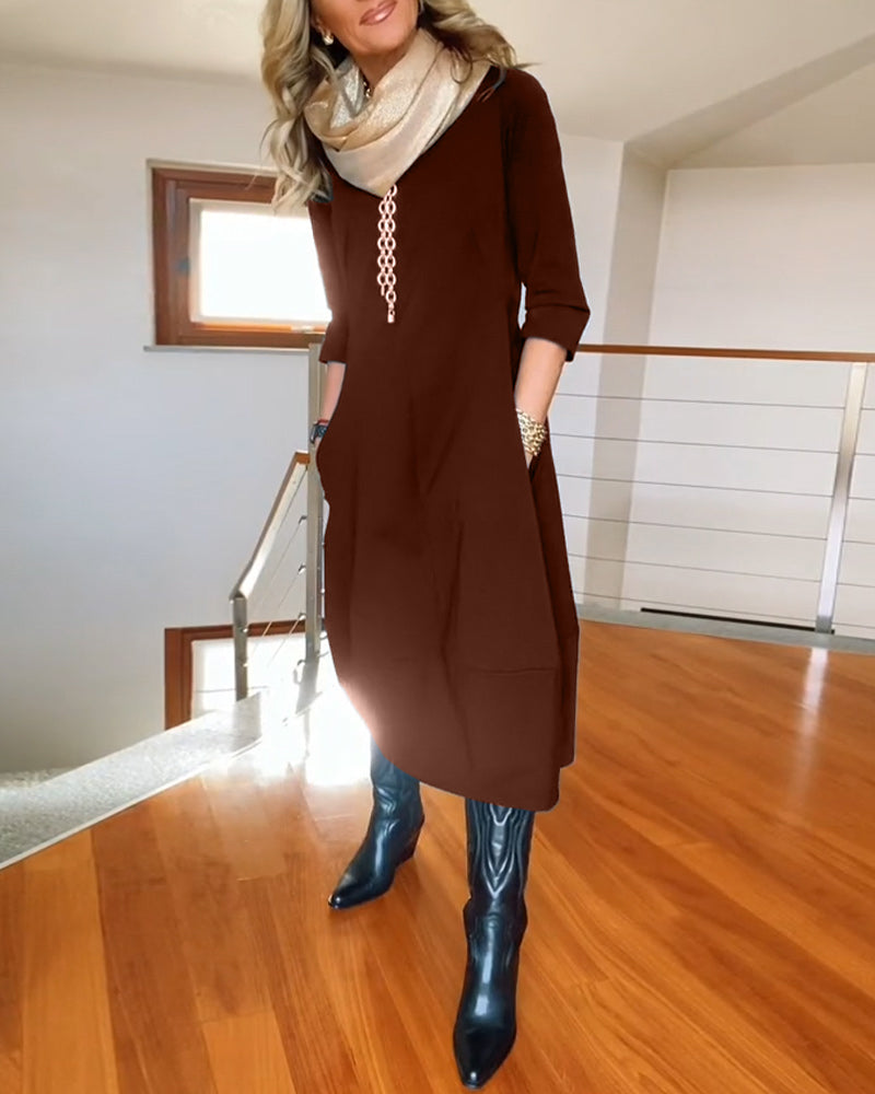 Anora dress black back view