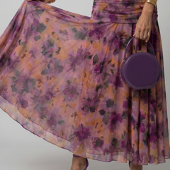 Calen Off Shoulder Flow Midi Dress