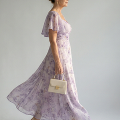Vaelis Flutter Sleeve Midi Dress