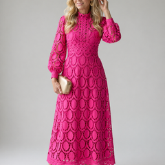 Eloah Lace Midi Dress, Elegant Lace Dress for Special Occasions