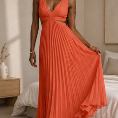 Lily Radiant Twist Dress, Sleeveless Twist-Front Maxi Dress