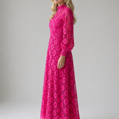 Eloah Lace Midi Dress, Elegant Lace Dress for Special Occasions