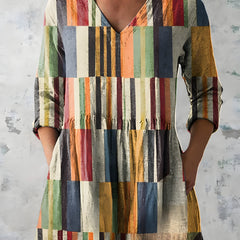 Lydia long blouse shown with relaxed, flowing sleeves