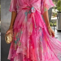 Genevieve Layered Floral Sun Dress