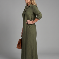 Veronica Long Sleeve Relaxed Silhouette Maxi Dress