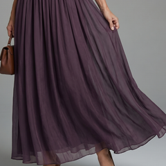 Elia Gathered Waist Keyhole Maxi Dress