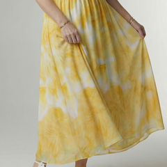 Sylin Gathered Halter Midi Dress