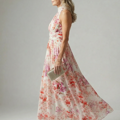 Elyon Easy Flow Maxi Dress with Halter Neckline