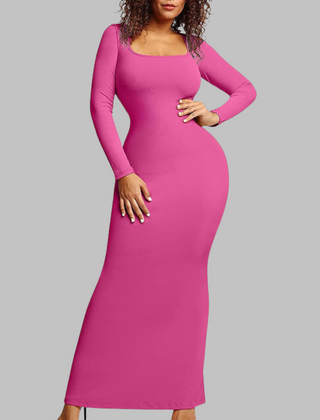 Pito midi dress in rose red