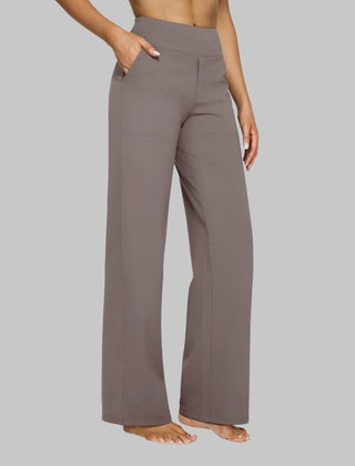 Olivia stretch pants front view on model