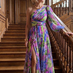 Mabel Blossom Drama Dress | Long Sleeve Maxi Dress