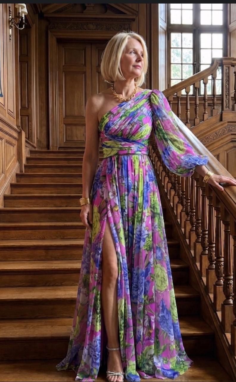 Mabel Blossom Drama Dress | Long Sleeve Maxi Dress
