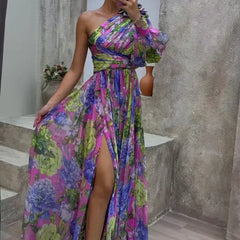 Mabel Blossom Drama Dress | Long Sleeve Maxi Dress