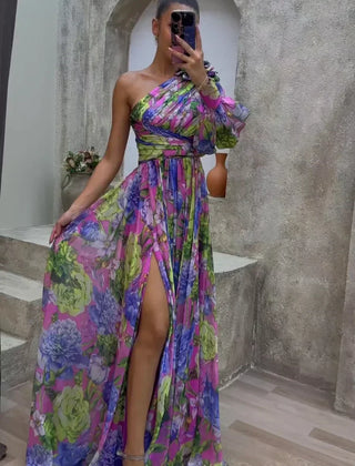 Mabel Blossom Drama Dress | Long Sleeve Maxi Dress