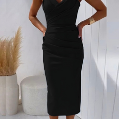 Josephine Flattering Draped Dress