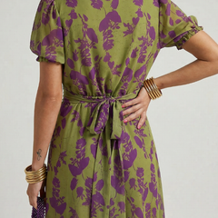 Virel Relaxed Floral Midi Dress