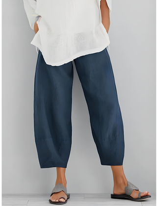 Magnolia pants styled with a casual top
