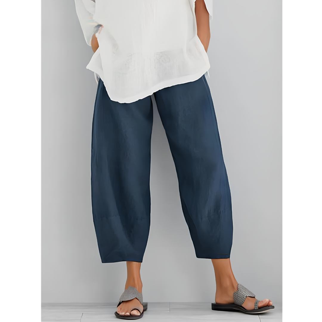 Magnolia pants styled with a casual top