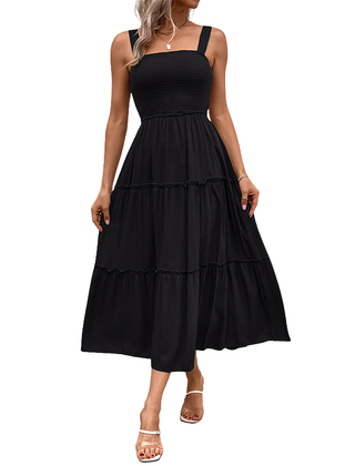 Backless sundress showing the open back