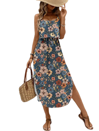 Full length view of the tie dye dress