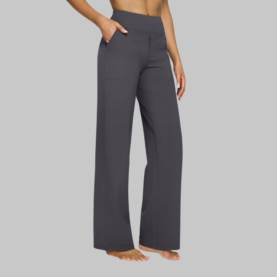 Olivia pants worn with a casual top