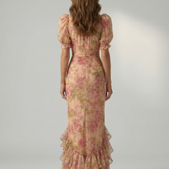 Vianne Gentle High Neck Maxi Dress