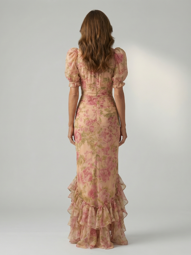 Vianne Gentle High Neck Maxi Dress