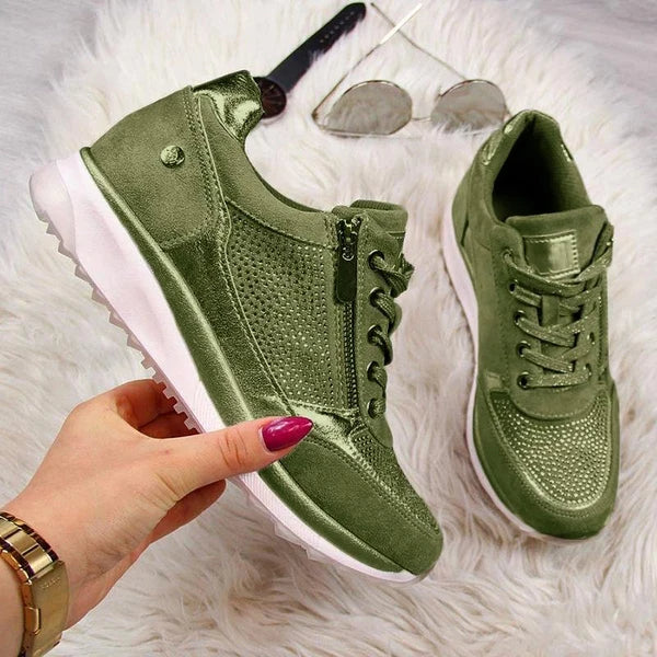 Gabri zip-up orthopedic sneaker, detail