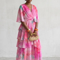 Genevieve Layered Floral Sun Dress