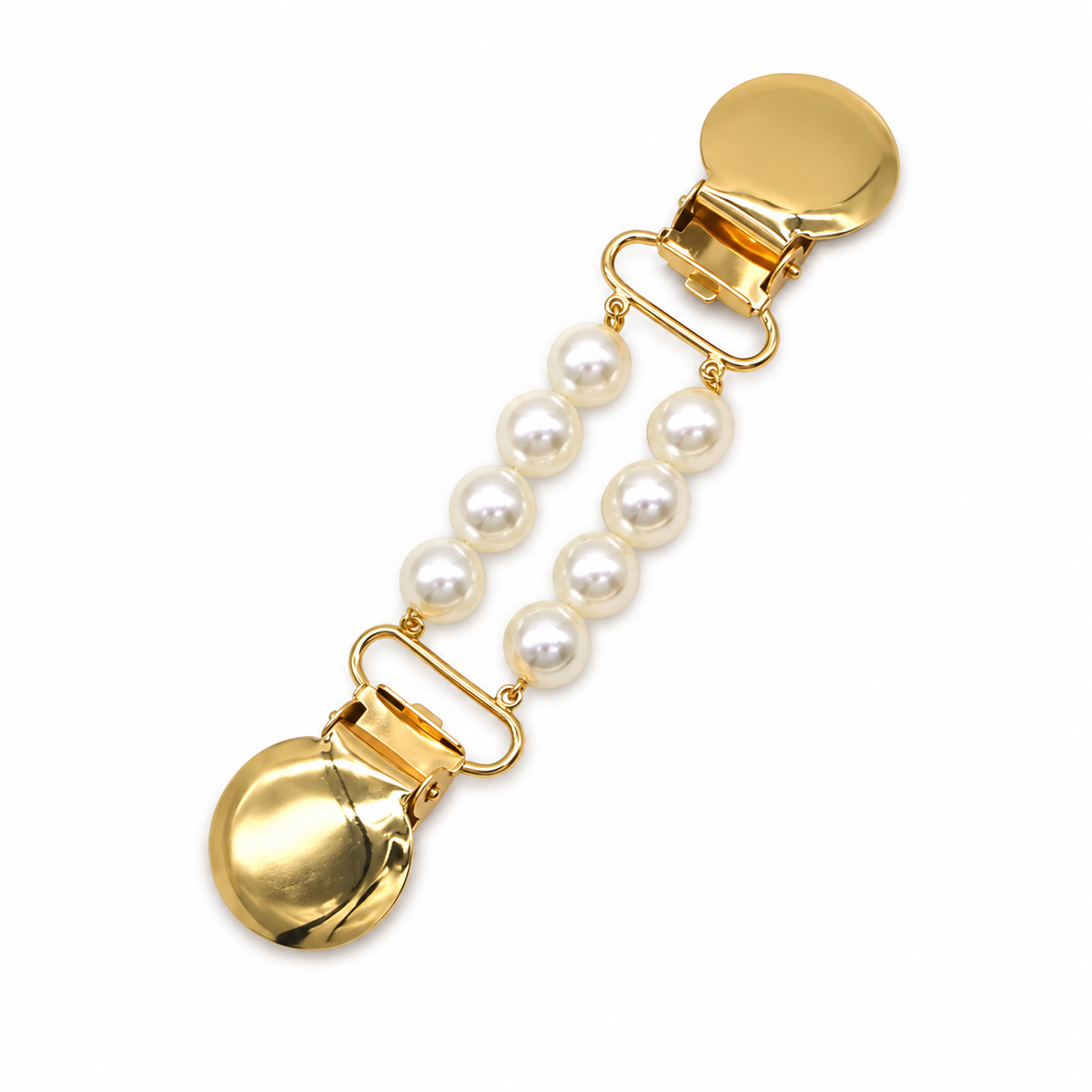 Winnie Pearl Sweater Clip, Double Pearl Row