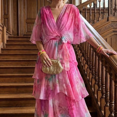 Genevieve Layered Floral Sun Dress