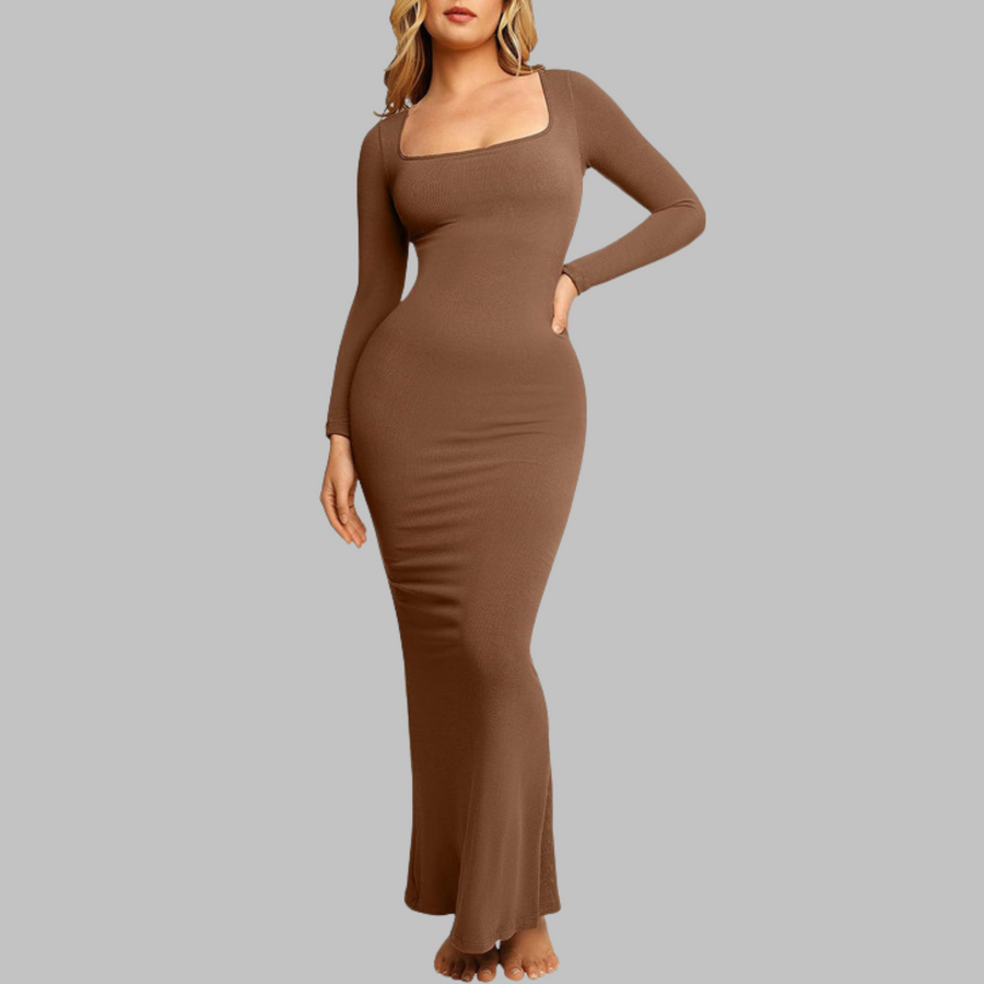 Pito midi dress in khaki
